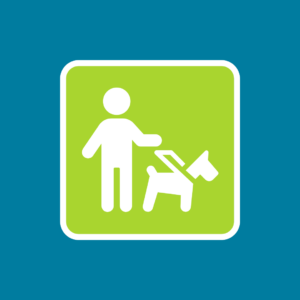 Service animal icon/icône d'animal de service.