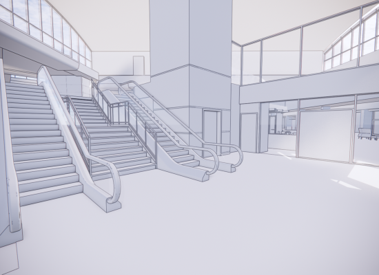 Escalators View - Poly