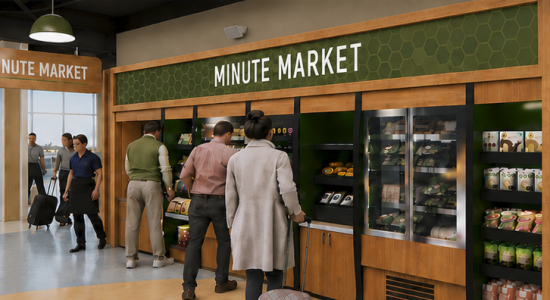 Rendering of minute market